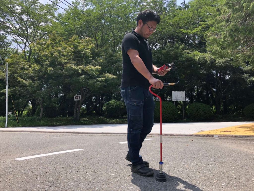 【トレーサーガス式漏水調査】について。