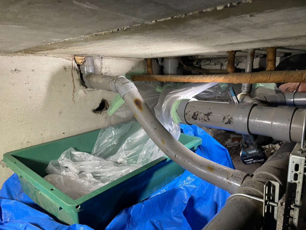茨木市の商業ビルでの【電気式漏水調査】でした！