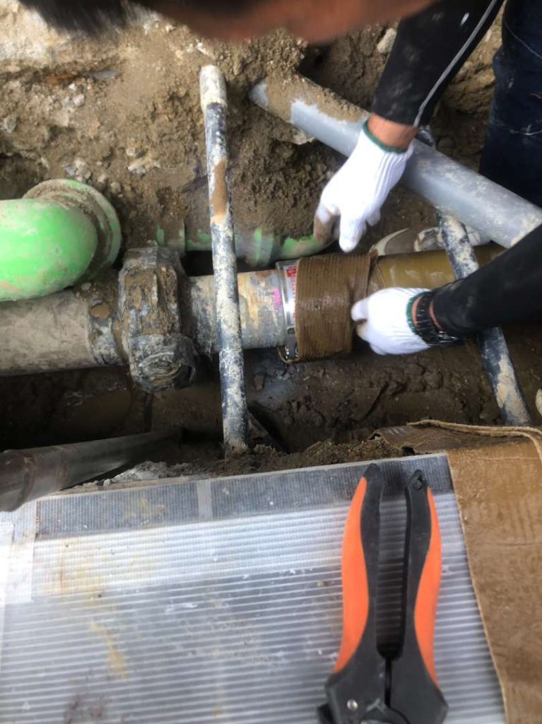 大阪市港区のマンションで【消防設備】の【漏水調査と修繕】
