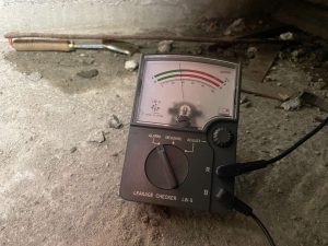 茨木市の商業ビルでの【電気式漏水調査】でした！